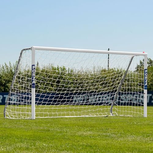 FORZA Aluminium Fußballtore [11 Größen] | Professionelle Fußballtorpfosten - *Die von MLS & Premier League Clubs verwendeten Tornetze* (Alu60 Freistehendes Fußballtor, 2,4m x 1,2m)