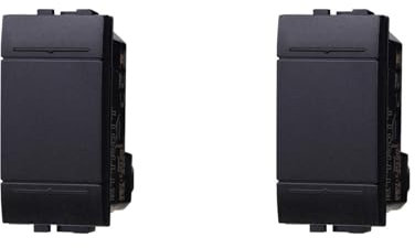 IXTRIMA Pulsante 1P 16A Unipolare Colore Nero Compatibile Con Bticino Living International/LIGHT