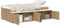 vidaXL Stauraumbettgestell Artisan Eiche 90X190 cm | Holzwerkstoff Modernes Design Geräumige Fächer Passt zu 90 X 190 Matratze. Schlafzimmer mit kompaktem modernem Look