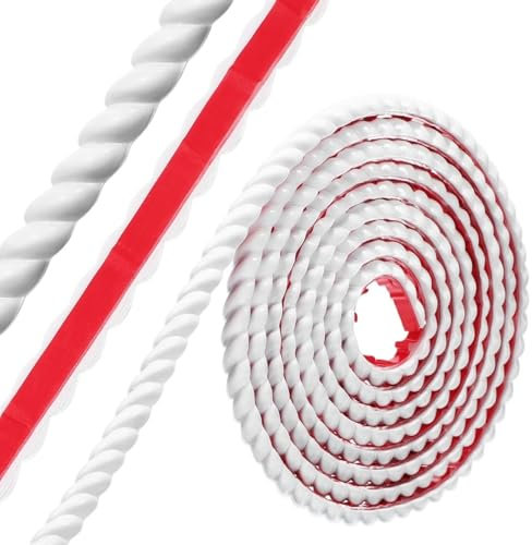 Flexible Wall Trim,Moulding Trim Self Adhesive PVC Decorative Soft Lines Edging Strip Corner Molding Trim Wallpaper Caulking Worktop Spray Paint Borders Flexible Moulding