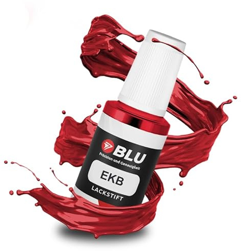 BLU Stylo de Retouche de Peinture Rouge Compatible avec Peugeot, Citroen EKB Rouge Vallelunga | Réparation de Peinture Automobile