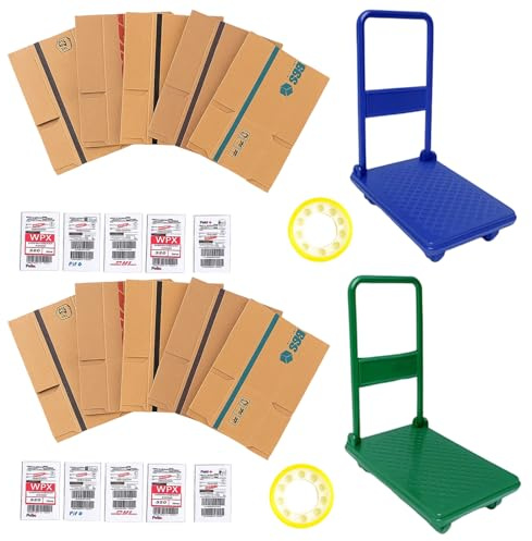 Wichtel Zubehör Weihnachten,24-teiliges Wichtel Set Weihnachten Komplett, Mini Briefkasten Deko,Weihnachten Versandkarton Wichtelzubehör,Wichteltür Zubehör,Ideal für DIY und Deko