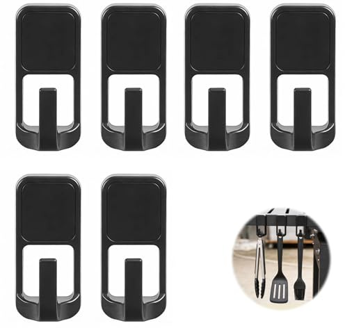 Magnetische Grillhaken für Traeger-Grills, Werkzeughaken zum Aufhängen im Freien, kompatibel mit Camp Chef, Pit Boss, Blackstone Grills & mehr, 6er-Pack robuste Grillhaken für Küche, Kühlschrank