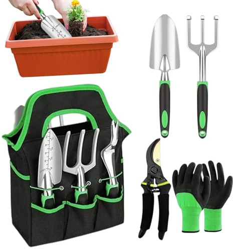 Gartenwerkzeug Set Achtteiliges Pflanzenzubehör Aus Rostfreiem Edelstahl