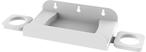 ZoraYorce VR-Wandhalterung, Stahl, stabiler VR-Ständer, 2 Aufbewahrungsmöglichkeiten, Headset- und Controller-Ständer, Halter, Schreibtisch, platzsparend, für 3S/Quest 3