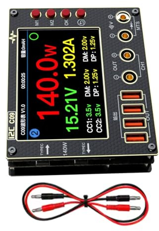 JUYAXIN Advanced Digital Oscilloscope Multimeter with Double Channel Fast Waveform Captures and Short Circuit Protections Fast Speed Dynamic Measurement Meter