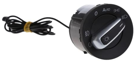 Interruttore faro compatibile con VW Golf 5 6 MK5 1 unità. Interruttore per fari con sensore di luce, sensore per fari automatico e accessori per interruttore.