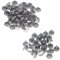 Trimming Shop 100 X 6MM Zwei Stücke Doppel Kappe Tubular Nieten für Leder Handwerk und Bekleidung Reparatur - Rotguss schwarz, 6mm