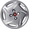 SERIE 4 COPRICERCHI COPPE RUOTA 13 SEICENTO LOGO ROSSO NON ORIGINALI 9350