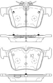 Borg & Beck BBP2510 Rear Brake Pads To Fit Mercedes C Class(W S205)02/14-