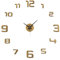 LOLAhome Reloj de Pared Adhesivo Efecto Madera Beige Moderno con Números para Salón y Cocina Factory