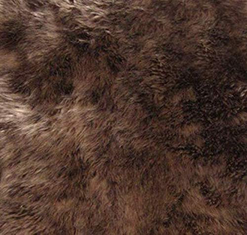 HEITMANN Sitzkissen quadratisch eckig echtes Lammfell 44 x 44 cm (braun)