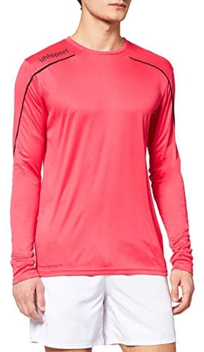 uhlsport Stream 22 - Maglia a Maniche Lunghe da Bambino, Bambini, Maglietta, 100347820, Rosa/Nero, 116