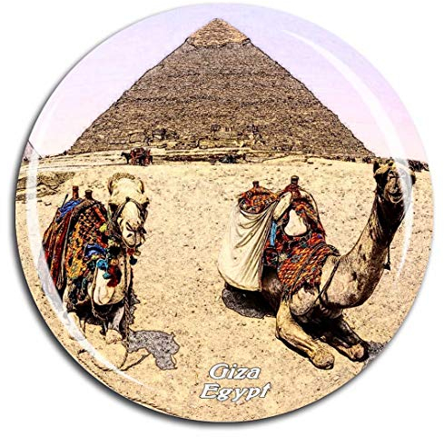 Weekino The Pyramids of Giza Egypt Fridge Magnet 3D Crystal Glass Tourist City Travel Souvenir Collection Gift Strong Refrigerator Sticker