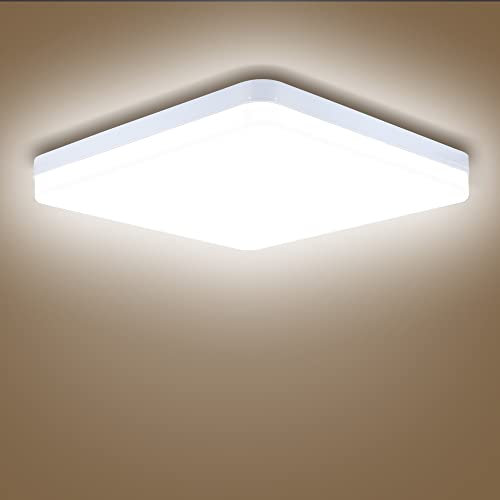 SUNZOS LED Ceiling Light, 36W 4250LM Ceiling Lights LED Panel Light Kitchen Lights Ceiling Natural White 4000K Ceiling Lights for Bedroom Living Room Kitchen Hallway Balcony