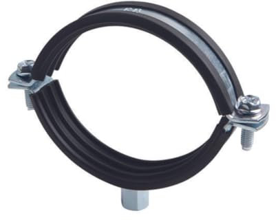 INDEX A PERFECT FIXING - LSABRIT110 [AB-RI] Abrazadera isofónica reforzada M8+M10, Zincada, Medida 110 mm, Bolsa de 2 unidades