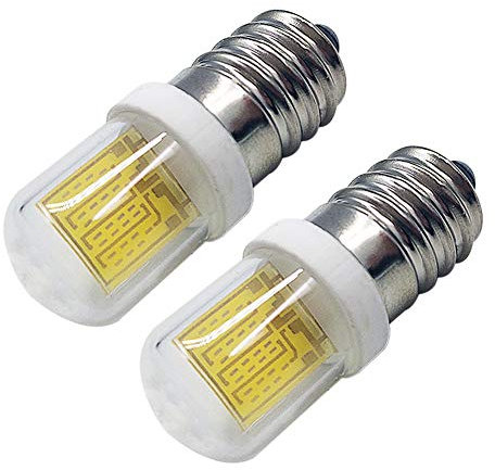 Ruiandsion 2 Stück E14 LED Birne AC 200V-240V E14 Schraubsockel Home LED Birne Ersatz für Backofen Mikrowelle Roaster Beleuchtung, Weiß