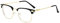 Fullwosing Brille Kurzsichtig mit Minus Dioptrien -1.00 to -6.00 Myopie Sehstärke Kurzsichtig Herren Damen (-3.00, Gold)