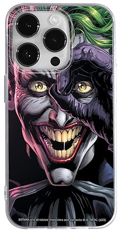 ERT GROUP Handyhülle für iPhone 14 PRO Original und offiziell Lizenziertes DC Muster Joker 024 optimal an die Form des Handy angepasst, hülle aus TPU