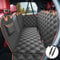 KYG Dog Hammock for Car Back Seats with Side Protection and Mesh Visual Window, Durable Scratch Proof and Waterproof Pet Seat Cover for Cars/Trucks/SUV, 135 x 148 cm, Black&Orange