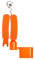 Abaodam Aluminum Alloy Guitar String Winder Pin Puller Peg Remover Tool Easy to Use Guitar Accessories for Efficient String Changes Orange