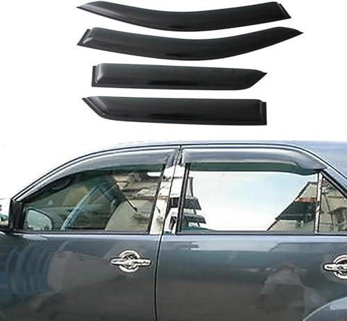 HOLIV 4 Stück Auto Windabweiser Regenabweiser für Toyo-TA Fortuner 2005-2011, Winddichter Regenschutz, Autofenster zubehör