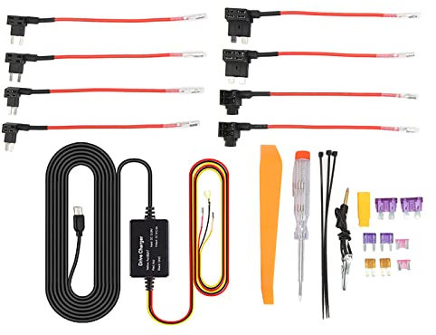 Kit de Câblage de Caméra de Tableau de Bord USB, Adaptateur USB 12 V à 28 V à 5 V, Protection contre la Surchauffe, Kit de Fil Dur de Caméra de Tableau de Bord pour Caméra (MICRO)