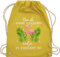 Turnbeutel Rucksack - Karneval & Fasching - Taschen - Bin da kann losgehen und ja es eskaliert eh I Flamingo Kostüm Lustig Mallorca - Unisize - Gelb - flamingo-rucksack karnevals wurfbeutel kaneval