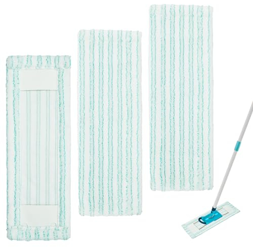 Têtes de Serpillères de Rechange, Serpillères en Microfibre pour Profi XL Micro Duo 50 CM Balais Têtes de Recharge de Vadrouille Chiffon 3 Pièces