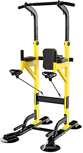 Dip-Station, 11 Stufen, höhenverstellbar, Multifunktions-Klimmzugstange, Dips-Ständer, Ab-Übungsständer, Heim-Fitnessstudio, Fitnessgeräte für Familientraining