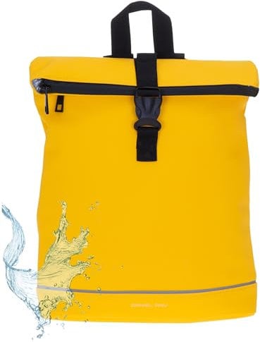 Daniel Ray Rucksack Damen Jeff Fashion small Damenrucksack Mini small A4 Handtasche Freizeitrucksack Plane Daypack backpack 25.1092 + Schlüsseletui (Sonnen Gelb 07)