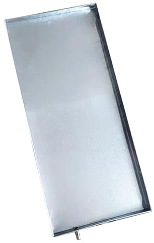 Abtropfwanne für Klimaanlage, Abtropfwanne, Edelstahl-Tropfwanne mit Ablaufloch und Schlauch für Klimaanlage, Universal-Mini-Split- und Fenster-Wechselstrom-Teile