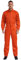 renvena Herren Arbeitsoverall mit Reißverschluss Arbeitsanzug Overall Baumwolle Jumpsuit Arbeitskombi Uniform für Werkstatt Gärtner Orange XL
