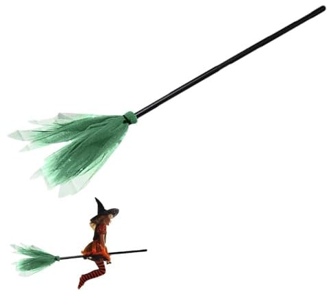 1/5pc Halloween Witch Brooms - Witch Flying Broom-stick | Wizard Flying Broom Stick | Kids Costume Witch Broom Costume Witch Broom Toddler Broom Kids Witch Broom-sticks | Decorative Broom Props