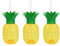 JUCHRZEY 3/6 vasos para beber jugo de 500 ml con forma de piña/fresa, vasos tropicales de verano con pajita, decoración creativa para fiesta de cumpleaños