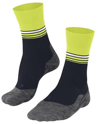 FALKE Herren Laufsocken RU4 Endurance Cool M So Funktionsmaterial antiblasen 1 Paar, Blau Space Blue 6116 Stripe, 39-41