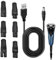5V USB Cable Cable de Alimentación Universal, Cable de Carga 5V para Afeitadora con 6 Adaptadores Compatible con Braun y otros Afeitadoras, Cable USB a DC para Cortapelos de Pelo, Depiladoras
