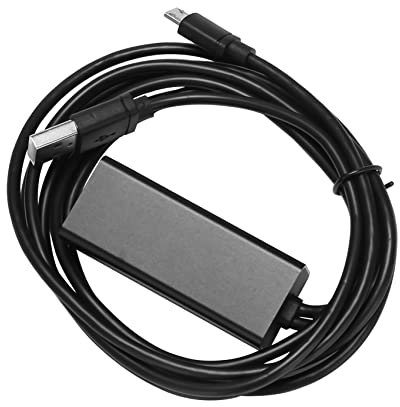 Cpolebev Adaptador Ethernet con Cable de AlimentacióN para (2.A GeneracióN), 4K Stick, TV Square, Adaptador de LAN con Cable Micro-USB a RJ45, Negro