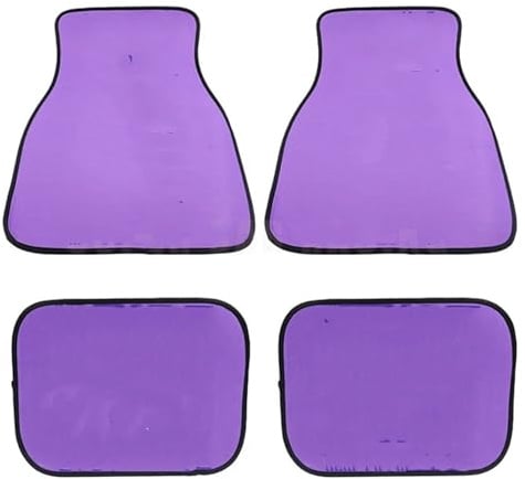 4 stücke Matte Plüsch Teppich Teppich Anti-Rutsch-Fußmatten JDM Auto Matten Pad Protector Universal Für Auto Styling(Purple)