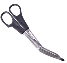 Verbandschere, Kleiderschere kniegebogen