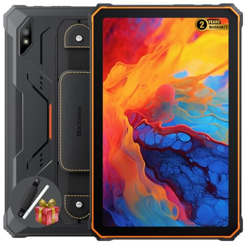 Blackview Active 8 Pro | 10.36 2.4K FHD+ IPS | 24GB RAM + 256GB | Orange | IP68/IP69 | MIL-STD-810H | Helio G99 | 22000mAh | 1TB Erweiterung | NFC | GPS | Dual SIM | Android 15 | 2 Jahre Garantie