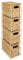 Woodluv Natural Hyacinth 4 Drawer Handwoven Tower Storage Unit Home Bathroom Office