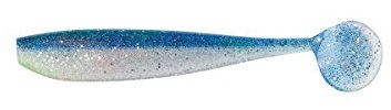 Balzer Heringshaken-Set für Heringe und Dorsch, aus Gummi, 12 und 15 cm, Blau-Glitter