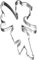 Birkmann 1010719810 Ausstechform Fee fliegend, 11 cm, metallisch, Grau, 5 x 3 x 2 cm…