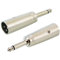 keepdrum ADA008 XLR-Adapter XLR male zu 6,3mm Klinke-Stecker 2 STÜCK