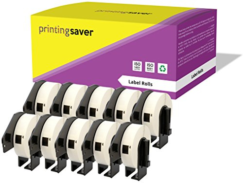 10 Rollen DK11204 DK-11204 17mm x 54mm Mehrzweck-Etiketten kompatibel für P-Touch QL-500 QL-570 QL-700 QL-800 QL-810W QL-820NWB QL-1050 QL-1060N QL-1100 QL-1110NWB (400 Etiketten pro Rolle)
