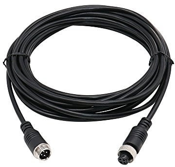 Yeung Qee 4 pin Car Video Extension Cable aviation male to femaler Plug Video and Power Cord Shield AV cable Waterproof and shockproof vehicle video Monitor reversing airline Aviation plug cable (10M)