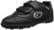 Optimum Unisex Kids' Razor Football Boots | Flat Moulded Turf Outsole | Easy Fastening Astro Trainers | PU Leather | Flexible & Comfortable Fit | Black/Silver | Size 5 (38 EU)