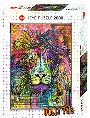 Heye HY29894 Lion´s Heart, Dean Russo Puzzle, White