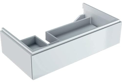 Geberit Xeno 2 Waschtischunterschrank mit Siphonausschnitt Links 500.513 880x220x462mm,1 Schublade, Farbe: Hochglanz weiß lackiert - 500.513.01.1